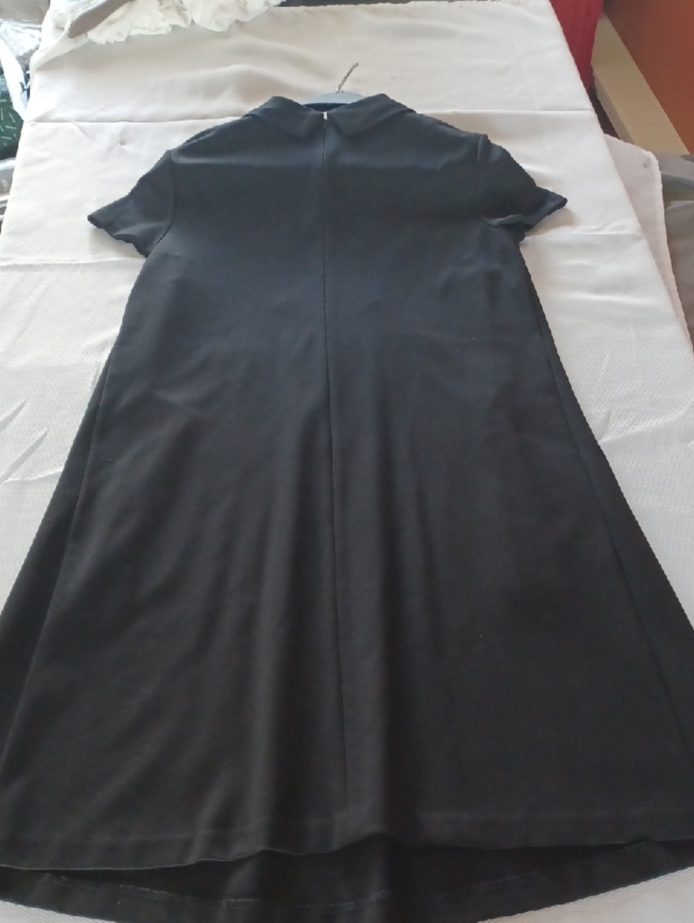 J. McLaughlin Black Mock-Neck A-Line Mini Dress with Pockets - Picture 5 of 8